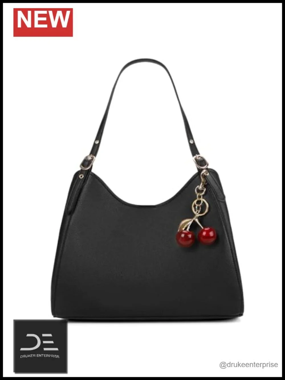 Faux Leather Slouchy Hobo Tote Bag for Women